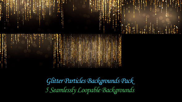 Videohive Glitter Particles Backgrounds Pack 8982069