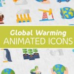 Videohive Global Warming Modern Flat Animated Icons 26850970
