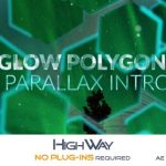 Videohive Glow Polygons Parallax Intro 19582790