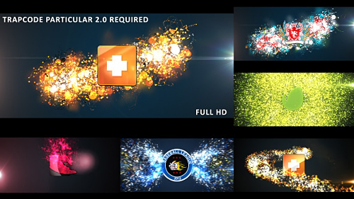 Videohive Glowing Particles Logo Reveal Pack - 01