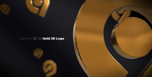 Videohive Gold 3D Logo Opener 20842906