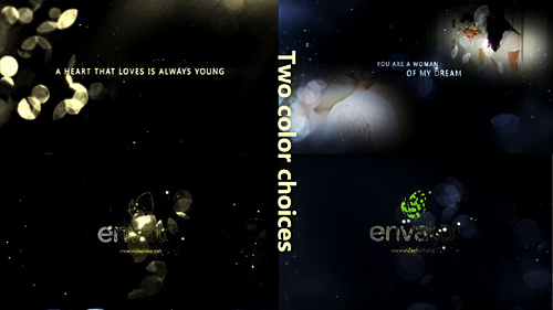 Videohive Gold Particle and Memories Typography