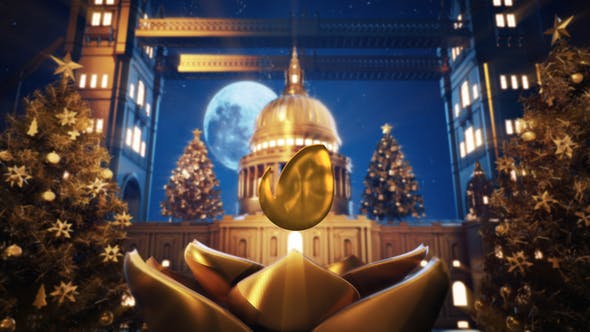 Videohive Golden Christmas In Vatican 23007518