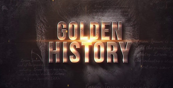 Videohive Golden History 20033564