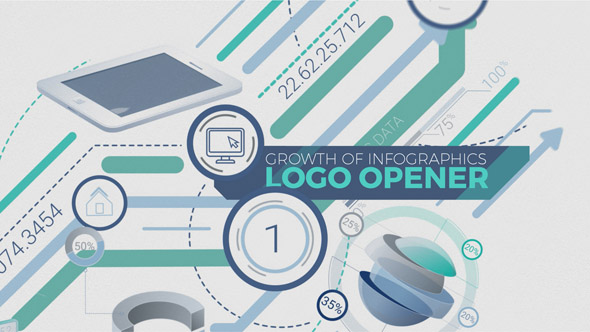 Videohive Growth Of Infographics Logo Opener 21420081