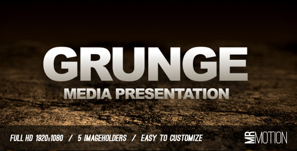 Videohive Grunge Media Presentation 27996