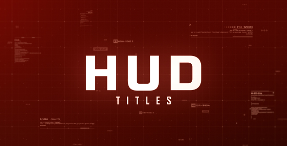 Videohive HUD Titles 17121099