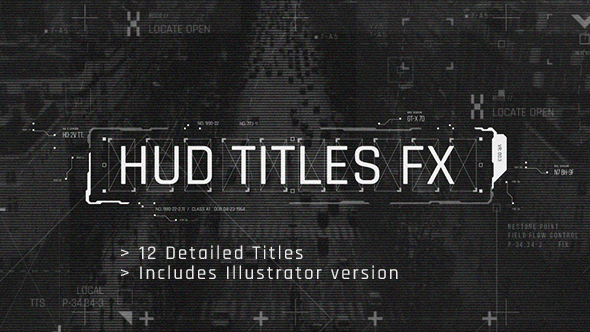 Videohive HUD Titles FX 20177970