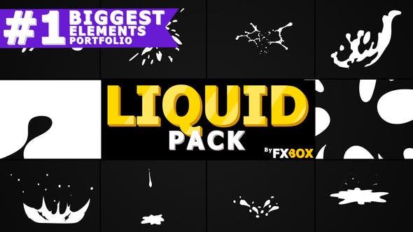 Videohive Hand Drawn Liquid Elements And Transitions 21136706