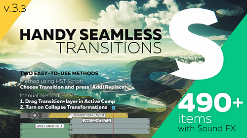 Videohive Handy Seamless Transitions - Pack Script V3.3 18967340