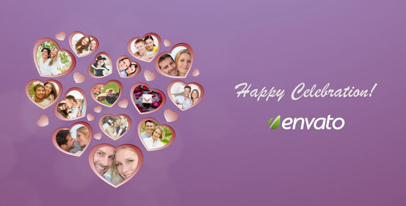 Videohive Heart Picture Frames 6822560