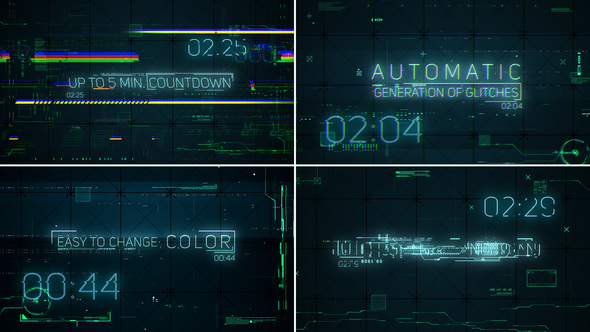 Videohive Hi-Tech Glitches (Countdown and Titles) 21994356