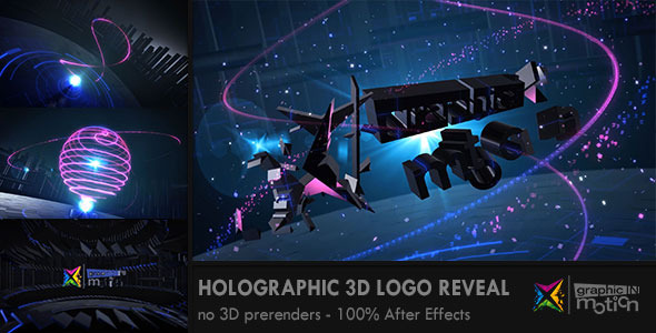Videohive Holographic 3D Logo Reveal 5601035