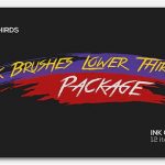 Videohive Ink Brushes Lower Thirds Package 19789500