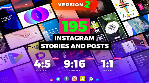 Videohive Instagram Stories and Posts Pack 22063442