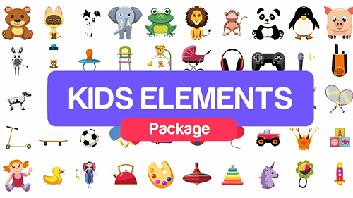 Videohive Kids Elements Package 21108015