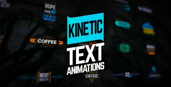 Videohive Kinetic Text Animations 19884934