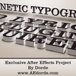Videohive Kinetic Typography - 3D Lyrics - Two AE Projects 4409665