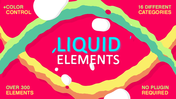 Videohive Liquid Elements 16708647