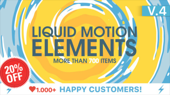Videohive Liquid Motion Elements 15789530