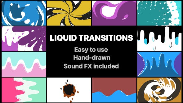 Videohive Liquid Motion Transitions Pack 22370339