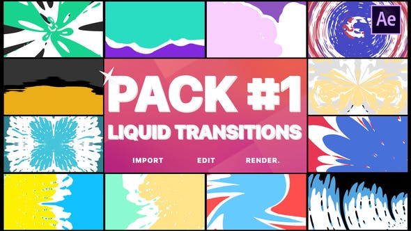 Videohive Liquid Transitions Pack 01 23263876
