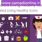 Videohive Living Healthy Infographics 7395697