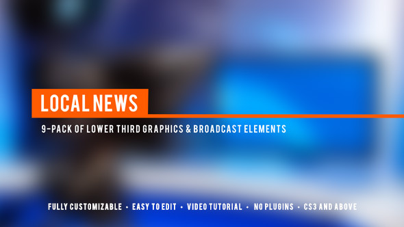 Videohive Local News Broadcast Lower Third Package 5337838