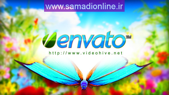Videohive Logo Featuring Butterflies in Natural Environment 8395234