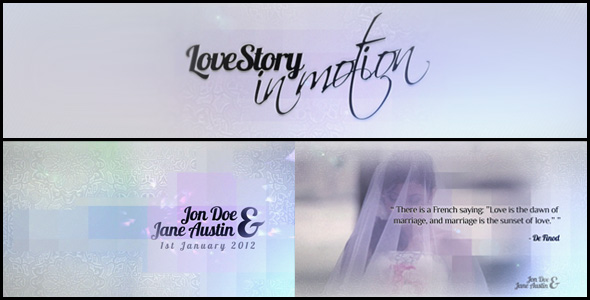 Videohive Love Story - In Motion