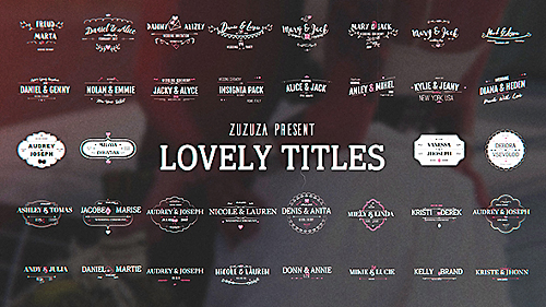 Videohive Lovely Titles 19328834