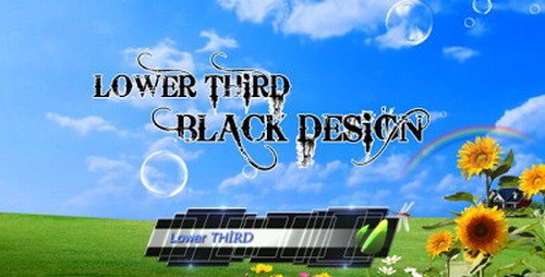 Videohive Lower Third Black Design