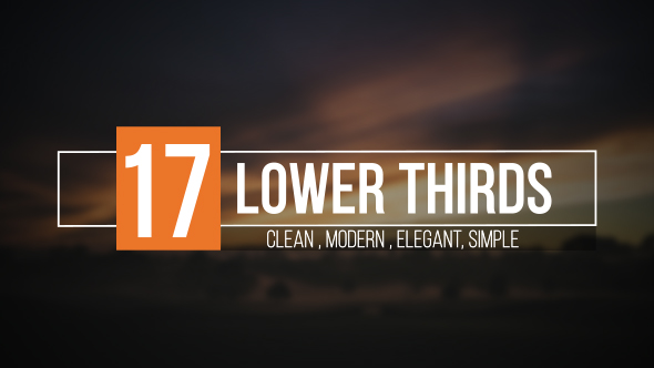 Videohive Lower Thirds 19154983
