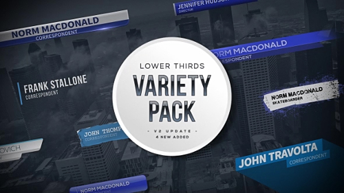 Videohive Lower Thirds Variety Pack 19216216