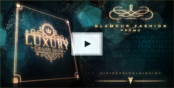 Videohive Luxury Grand Show  Glamour Golden Promo 14770338