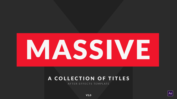 Videohive Massive Titles Pack for After Effects 21880085