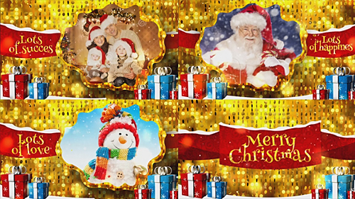 Videohive Merry Christmas Gold 18949668