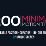 Videohive Minimal Motion Titles Pack 15713320