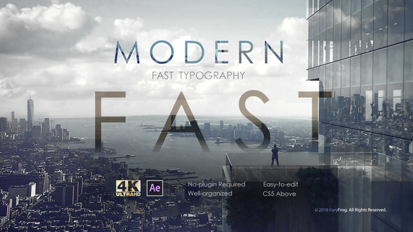 Videohive Modern Fast Typography 21639977