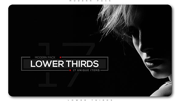 Videohive Modern Lower Thirds Pack 20876714