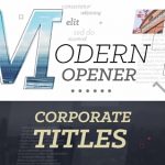 Videohive Modern Opener - Corporate Titles 17381530