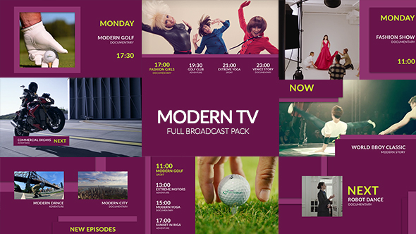 Videohive Modern TV - Fashion Broadcast Pack 18477591