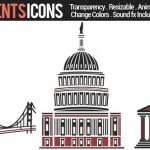 Videohive Monuments Icons 10839591