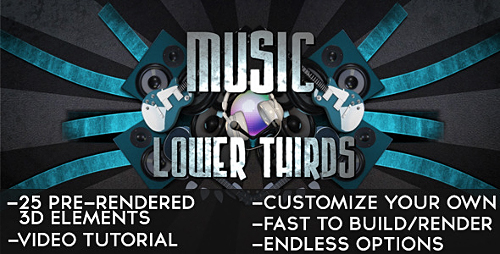 Videohive Music Lower Thirds