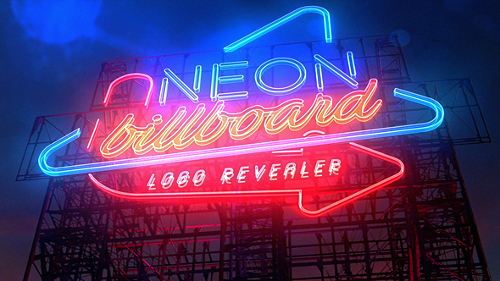 Videohive Neon Billboard Logo Revealer 21763750