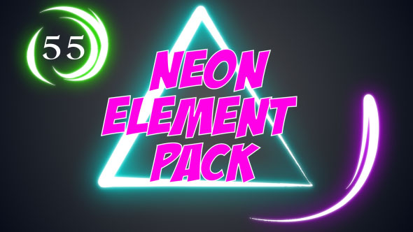 Videohive Neon Element Pack 17203195
