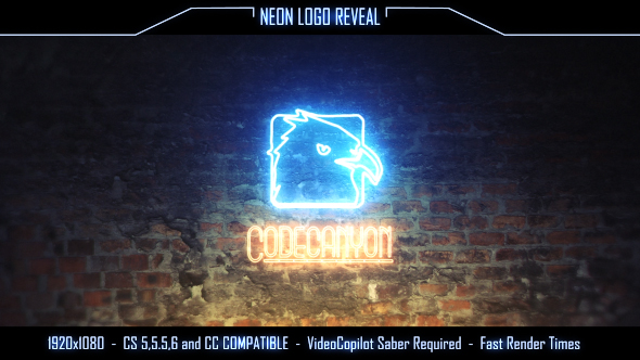 Videohive Neon Logo Reveal 16184476