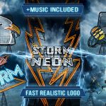 Videohive Neon Storm Logo Intro 6812578