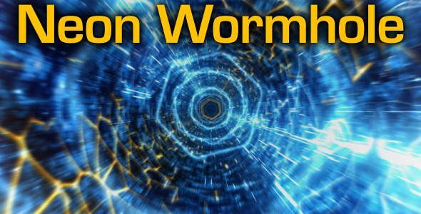 Videohive Neon Wormhole - hi-tech tunnel flythrough 8126533