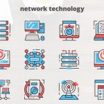 Videohive Network Technology – Thin Line Icons 23455677